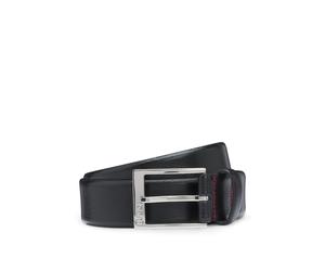 Ledergürtel HUGO "Gellot_Sz35", Herren, Gr. 11,5, schwarz (schwarz 001), Rindsleder, unifarben, Gürtel Ledergürtel (37343008-115)