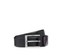 Ledergürtel HUGO "Gellot_Sz35", Herren, Gr. 95, schwarz (schwarz 001), Rindsleder, unifarben, Gürtel Ledergürtel (37343008-95)
