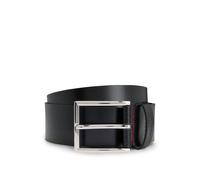 Hugo Gürtel Giaspo 10245701/01 – Glattleder, polierte Metalldetails, 105 cm – Schwarz