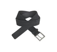 Ledergürtel HUGO "Mirto_Sz35", Herren, Gr. 11,5, schwarz, Leder, unifarben, Gürtel Ledergürtel, aus Veloursleder mit Logo-Gravur auf der Dornschließe (65765223-115) schwarz