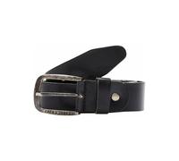 Ledergürtel JACK & JONES "JACPAUL LEATHER BELT NOOS", Herren, Gr. 95, schwarz, Leder, unifarben, Gürtel Ledergürtel (22263742-95)