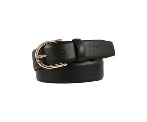Ledergürtel JOOP, Damen, Gr. 100, schwarz (schwarz, gold), Rindsleder, Gürtel Ledergürtel, abgerundete Dornschließe, Breite 3 cm (47926707-100) schwarz, gold
