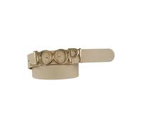 Ledergürtel JOOP, Damen, Gr. 85, cream, Rindsleder, Gürtel Ledergürtel, aus Rindnappaleder mit Logo-Pin-Schließe, Breite 2,5cm (78478934-85) cream
