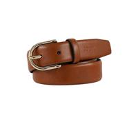 Ledergürtel JOOP, Damen, Gr. 90, braun (cognac, gold), Rindsleder, Gürtel Ledergürtel, abgerundete Dornschließe, Breite 3 cm (37974313-90) cognac, gold