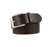 Ledergürtel JOOP JEANS, Herren, Gr. 105, schwarz braun, Rindsleder, Gürtel Ledergürtel, mit eckiger Dornschließe, im Vintage Look (63528941-105)