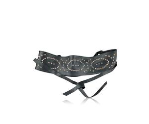 Ledergürtel "Laurine", Damen, Gr. onesize, schwarz, Leder, COLLEZIONE ALESSANDRO, geprägtes Muster, Gürtel Ledergürtel, mit Nieten und Strass besetzt (34811751-0) schwarz