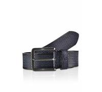 Ledergürtel LERROS "Gürtel *Lewis* aus geprägtem Büffelleder", Herren, Gr. 90, blau (navy), Leder, Gürtel Ledergürtel (34203008-90) navy