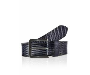 Ledergürtel LERROS "Gürtel *Lewis* aus geprägtem Büffelleder", Herren, Gr. 90, blau (navy), Leder, Gürtel Ledergürtel (34203008-90) navy