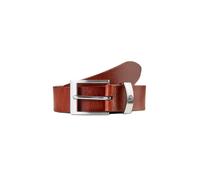 Ledergürtel LERROS "LERROS Gürtel mit Metallelementen", Herren, Gr. 85, braun (cognac), Leder, Gürtel Ledergürtel (64167039-85) cognac