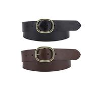 Ledergürtel LEVI'S "ARLETHE GÜRTEL", Damen, Gr. 85, braun (braun, schwarz), Leder, unifarben, Basic, Gürtel Ledergürtel, ARLETHA REVERSIBLE BELT (13224518-85) braun, schwarz