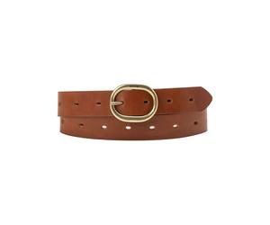 Ledergürtel LEVI'S "High-Low", Damen, Gr. 95, braun (cognac), Rindsleder, Gürtel Ledergürtel (43375512-95) cognac