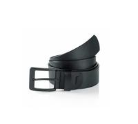 Ledergürtel MONTI "ATLANTA", Herren, Gr. 95, schwarz, Materialmix, unifarben, Gürtel Ledergürtel, mit dunkler Schließe (99589357-95) schwarz