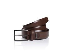 Ledergürtel MONTI "BORDEAUX", Herren, Gr. 11,5, braun, Rindsleder, Gürtel Ledergürtel, leicht matt, elegant, mit Logo (99892735-115) braun