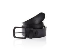 Ledergürtel MONTI "DALLAS", Herren, Gr. 110, schwarz, Rindsleder, unifarben, Gürtel Ledergürtel, mit starkem Kontrast (56450808-110) schwarz