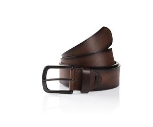 Ledergürtel MONTI "DALLAS", Herren, Gr. 90, braun, Rindsleder, unifarben, Gürtel Ledergürtel, mit starkem Kontrast (15407249-90) braun