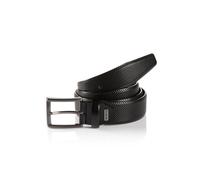 Ledergürtel MONTI "DUBLIN", Herren, Gr. 90, schwarz, Rindsleder, Strukturmuster, unifarben, Gürtel Ledergürtel, mit Lochstruktur (98665613-90) schwarz