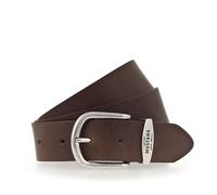 Ledergürtel MUSTANG, Damen, Gr. 100, middle braun, Rindsleder, Gürtel Ledergürtel, Damen-Gürtel mit Logo-Schriftzug auf der Schlaufe (28401846-100) middle braun