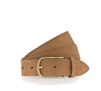 Ledergürtel MUSTANG, Damen, Gr. 75, cognac, Rindsleder, Gürtel Ledergürtel, angerautes Leder, dezente Logoprägung, 3,5 cm breit (34342534-75) cognac