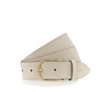 Ledergürtel MUSTANG, Damen, Gr. 90, cream, Rindsleder, Gürtel Ledergürtel, angerautes Leder, dezente Logoprägung, 3,5 cm breit (51532321-90) cream