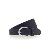 Ledergürtel MUSTANG "Harper", Damen, Gr. 105, blau (navy), Rindsleder, Gürtel Ledergürtel, schmale Form, 2,5 cm breit, aus Rindsleder, mit ovaler Schließe (49395468-105) navy