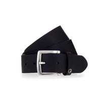 Ledergürtel MUSTANG, Damen, Gr. 100, schwarz, Leder, unifarben, casual, Gürtel, mit Jeans-Applikation auf der Schlaufe (19625702-100) schwarz