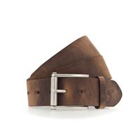 Ledergürtel MUSTANG, Herren, Gr. 105, braun, Rindsleder, unifarben, Gürtel Ledergürtel, mit Vintage-Look, Roll-Schließe, 4,5 cm (65448729-105) braun