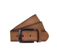 Ledergürtel MUSTANG, Herren, Gr. 11,5, middle braun, Rindsleder, Gürtel Ledergürtel, Vollrindleder in Antik-Optik, Dornschnalle, 4 cm breit (23289844-115) middle braun