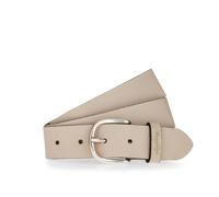 Ledergürtel MUSTANG "Madison", Damen, Gr. 100, beige, Rindsleder, Gürtel Ledergürtel, Mit geprägtem MUSTANG-Logo auf der Schlaufe, 3,5 cm (64719838-100) beige