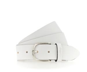 Ledergürtel MUSTANG "Madison", Damen, Gr. 100, weiß, Rindsleder, unifarben, Gürtel Ledergürtel, aus Rindsleder, mit Pull-Up-Leder (39117963-100) weiß