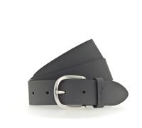 Ledergürtel MUSTANG "Madison", Damen, Gr. 75, grau, Rindsleder, unifarben, Gürtel Ledergürtel, Mit geprägtem MUSTANG-Logo auf der Schlaufe, 3,5 cm (48157811-75) grau