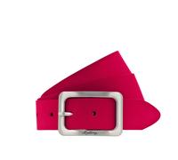 Ledergürtel MUSTANG "Rachel", Damen, Gr. 80, pink, Rindsleder, unifarben, Basic, Gürtel Ledergürtel, mit eckiger, mattfarbener Schließe, aus Rindsleder, 3,5 cm breit (50917542-80) pink