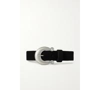 Ledergürtel "Persia Glammy", Damen, Gr. TW85, schwarz, Leder, COLLEZIONE ALESSANDRO, unifarben, Basic, Gürtel Ledergürtel, aus echtem Leder mit Strass Steinen (12095040-0) schwarz