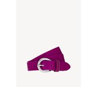 Ledergürtel TAMARIS "Clara Silver", Damen, Gr. 100, pink, Rindsleder, Basic, Gürtel Ledergürtel, mit glänzender silberfarbener Schließe (81333361-100) pink