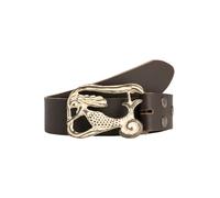Ledergürtel RETTUNGSRING GÜRTEL, Damen, Gr. 85, braun (dunkelbraun), Leder, unifarben, Gürtel Ledergürtel, mit austauschbarer Schließe »Meerjungfrau White Used« (73149509-85) dunkelbraun