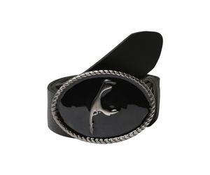 Ledergürtel RETTUNGSRING GÜRTEL, Damen, Gr. 90, schwarz, Leder, unifarben, Gürtel Ledergürtel, mit austauschbarer Schließe »Sylt Schwarz« (53435163-90) schwarz
