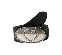 Ledergürtel RETTUNGSRING GÜRTEL "Wasserbüffel", Damen, Gr. 110, schwarz, Büffelleder, Gürtel Ledergürtel (14003849-110) schwarz