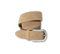 Ledergürtel SILBERGIFT, Damen, Gr. 105, beige, Rindsleder, unifarben, Gürtel Ledergürtel, mit Reptilien-Prägung (17731035-105) beige