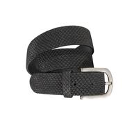 Ledergürtel SILBERGIFT, Damen, Gr. 90, schwarz, Rindsleder, Reptilienprägung, Schlangenoptik, geprägt, geprägtes Muster, unifarben, Gürtel Ledergürtel, mit Reptilien-Prägung (68220226-90) schwarz