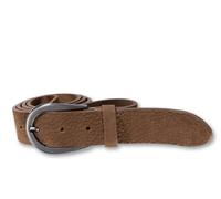 Ledergürtel SILBERGIFT "Ledergürtel mit dunkler Schließe in Hufeisenform", Damen, Gr. 80, braun, Rindsleder, Gürtel Ledergürtel (76678630-80) braun