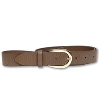 Ledergürtel SILBERGIFT "Ledergürtel mit effektvoll geprägter Oberflächenschraffur", Damen, Gr. 105, steinbraun, Rindsleder, Gürtel Ledergürtel (47534019-105) steinbraun