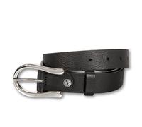 Ledergürtel SILBERGIFT "Ledergürtel mit eleganter Silberschließe in Hufeisenform", Damen, Gr. 105, schwarz, Rindsleder, Gürtel Ledergürtel (12298955-105) schwarz