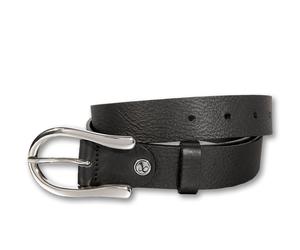 Ledergürtel SILBERGIFT "Ledergürtel mit eleganter Silberschließe in Hufeisenform", Damen, Gr. 105, schwarz, Rindsleder, Gürtel Ledergürtel (12298955-105) schwarz