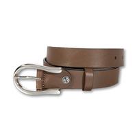 Ledergürtel SILBERGIFT "Ledergürtel mit eleganter Silberschließe in Hufeisenform", Damen, Gr. 105, steinbraun, Rindsleder, Gürtel Ledergürtel (70611812-105) steinbraun