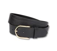 Ledergürtel SILBERGIFT "Ledergürtel mit fein geschwungener Schließe", Damen, Gr. 105, schwarz, Rindsleder, Gürtel Ledergürtel (84875219-105) schwarz