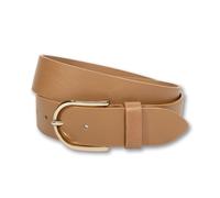 Ledergürtel SILBERGIFT "Ledergürtel mit fein geschwungener Schließe", Damen, Gr. 110, cappuccino, Rindsleder, Gürtel Ledergürtel (98025018-110) cappuccino