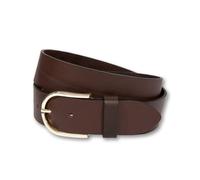 Ledergürtel SILBERGIFT "Ledergürtel mit fein geschwungener Schließe", Damen, Gr. 110, dunkelbrau, Rindsleder, Gürtel Ledergürtel (18569436-110) dunkelbrau