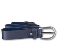 Ledergürtel SILBERGIFT "Ledergürtel mit seidiger Oberfläche", Damen, Gr. 85, marine, Rindsleder, Gürtel Ledergürtel (78477107-85) marine