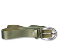 Ledergürtel SILBERGIFT "Ledergürtel mit seidiger Oberfläche", Damen, Gr. 95, oliv, Rindsleder, Gürtel Ledergürtel (67046258-95) oliv