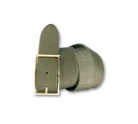 Ledergürtel SILBERGIFT "Ledergürtel mit stilvoll genarbter Oberfläche", Damen, Gr. 105, oliv, Rindsleder, Gürtel Ledergürtel (33493636-105) oliv