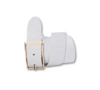 Ledergürtel SILBERGIFT "Ledergürtel mit stilvoll genarbter Oberfläche", Damen, Gr. 105, weiß, Rindsleder, Gürtel Ledergürtel (60263353-105) weiß